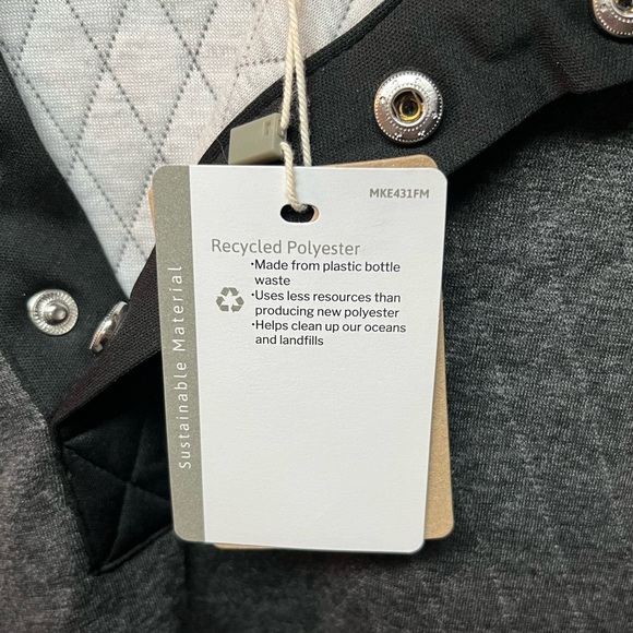 Ecothreads Quilted Pullover. Size Large - Picture 4 of 5